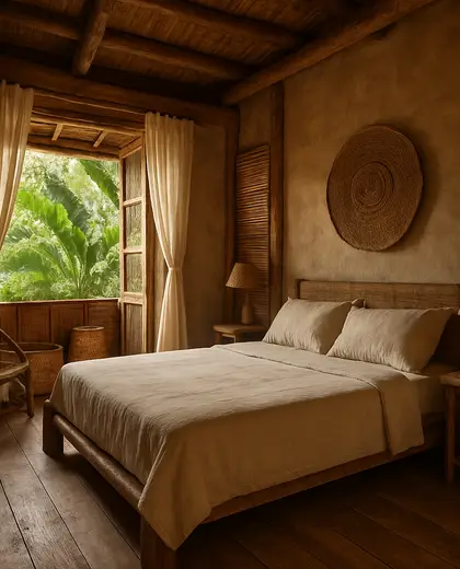 rustic house — bedroom (tropical)