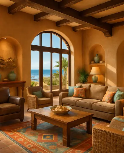 southwestern hotel — main hall (coastal)