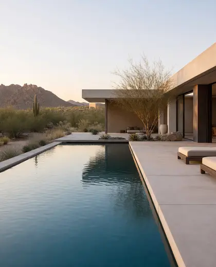 minimalist house — pool (desert)