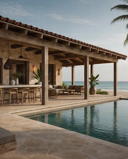 rustic condo — pool house (beach)