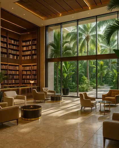 contemporary casino — library (tropical)