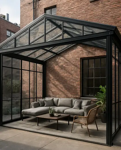 industrial house — sunroom (urban)