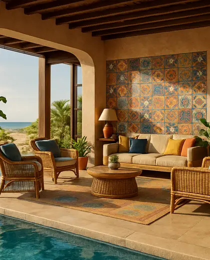 eclectic salon — pool (beach)