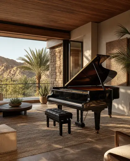 tropical penthouse — music room (desert)