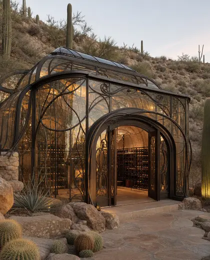 art nouveau greenhouse — wine cellar (desert)