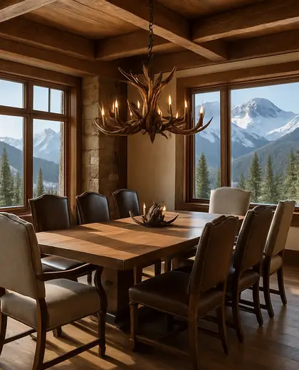 rustic condo — formal dining room (alpine)