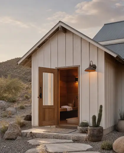 farmhouse house — sauna (desert)