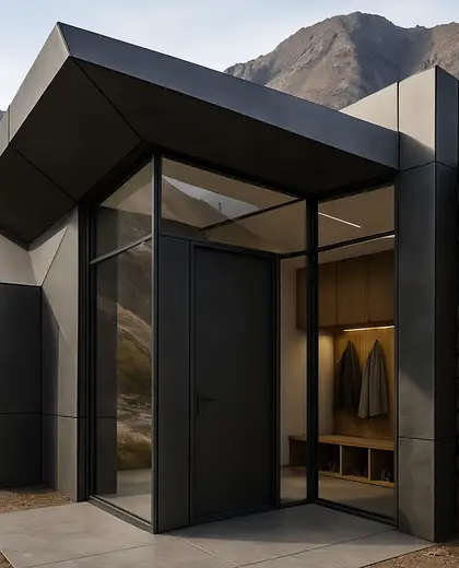 futuristic facade — mud room (mountain)