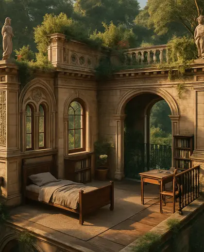 renaissance rooftop garden — youth room (forest)