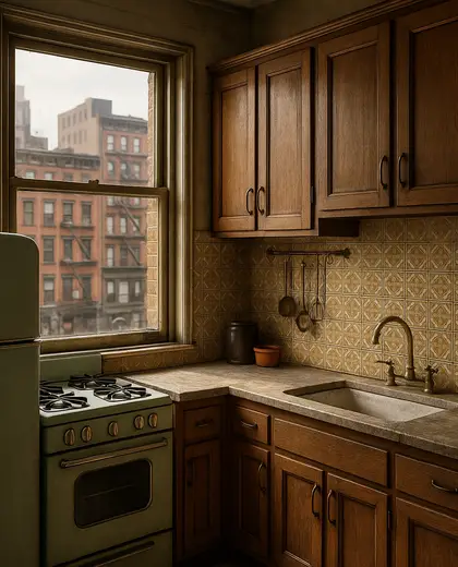 vintage building — kitchen (urban)
