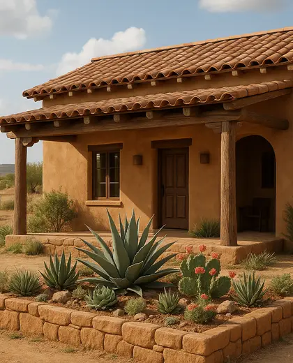 southwestern salon — raised garden bed (rural)