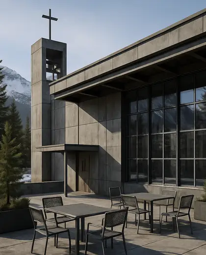 industrial church — patio (alpine)
