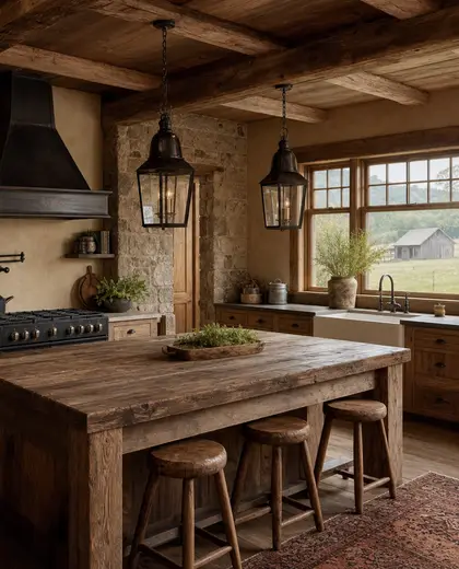 rustic farmhouse — kitchen (rural)