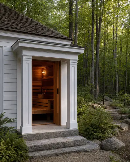 colonial house — sauna (forest)