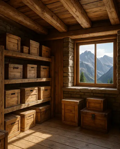 rustic penthouse — storage room (mountain)
