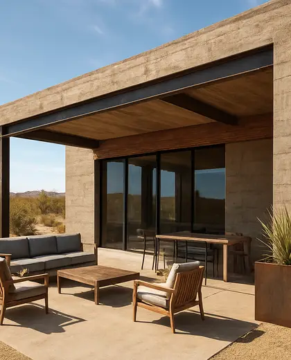industrial house — patio (desert)