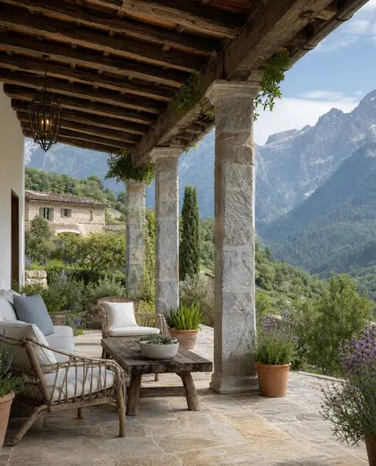 mediterranean farmhouse — veranda (alpine)
