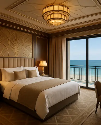 art deco casino — master bedroom (ocean)
