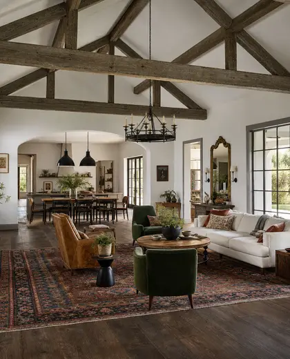eclectic farmhouse — main hall (space)