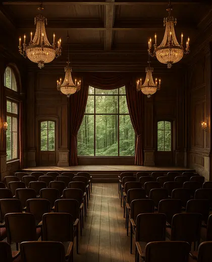 vintage theater — conference hall (forest)