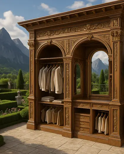 renaissance rooftop garden — walk in closet (mountain)