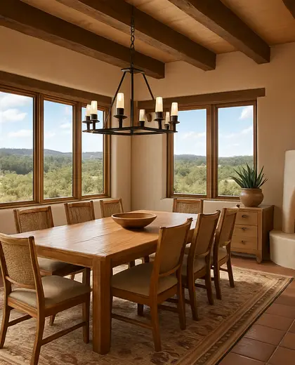 southwestern condo — formal dining room (rural)