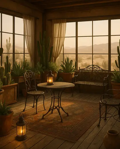 vintage indoor garden — deck (desert)
