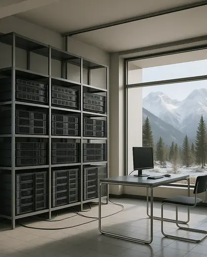bauhaus home — server room (alpine)