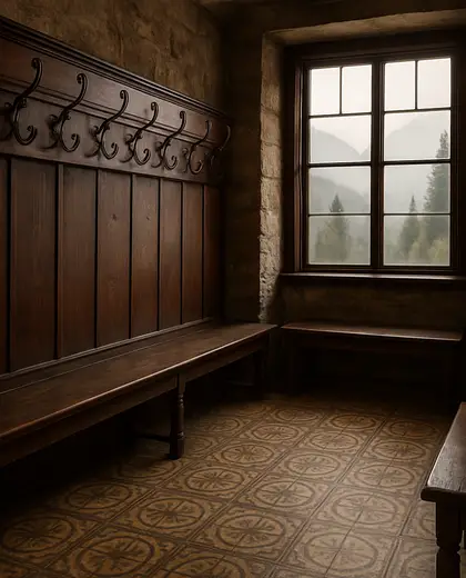 vintage hotel — mud room (mountain)