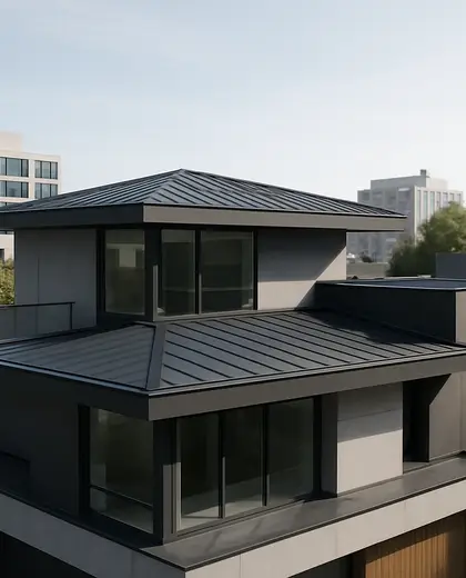 modern house — roof (urban)