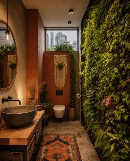 bohemian vertical garden — rest room (urban)