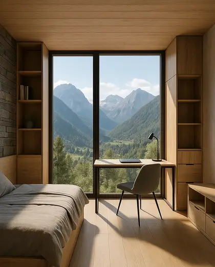 contemporary apartment — youth room (mountain)
