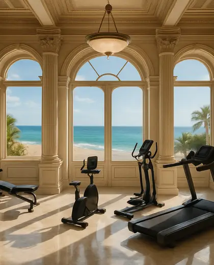 neoclassical condo — training room (beach)