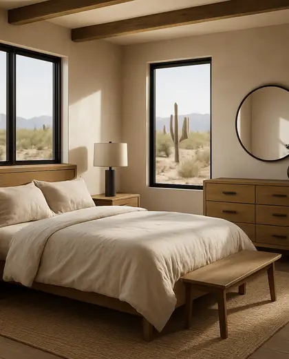 contemporary farmhouse — bedroom (desert)