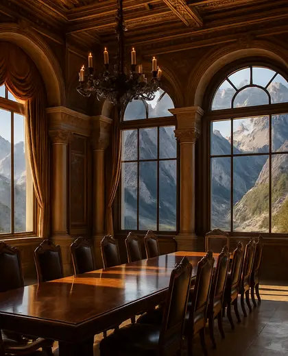 renaissance building — formal dining room (mountain)