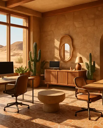 eclectic office space — main hall (desert)