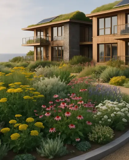 sustainable apartment — flower bed (coastal)