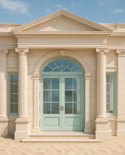 neoclassical facade — youth room (beach)