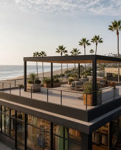 modern store — roof (beach)