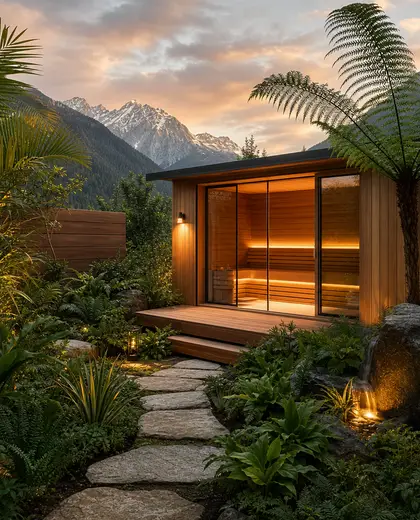 tropical garden — sauna (alpine)