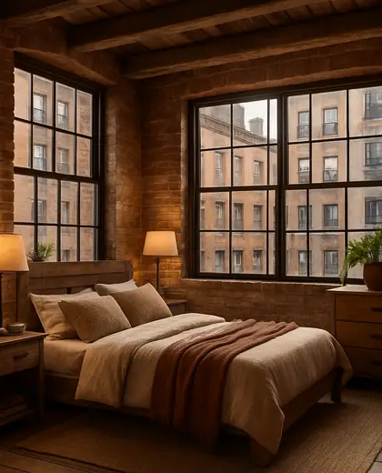 rustic house — bedroom (urban)