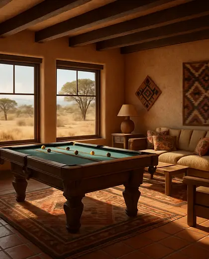 southwestern house — game room (savanna)