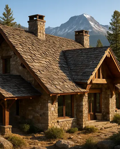 rustic house — roof (mountain)