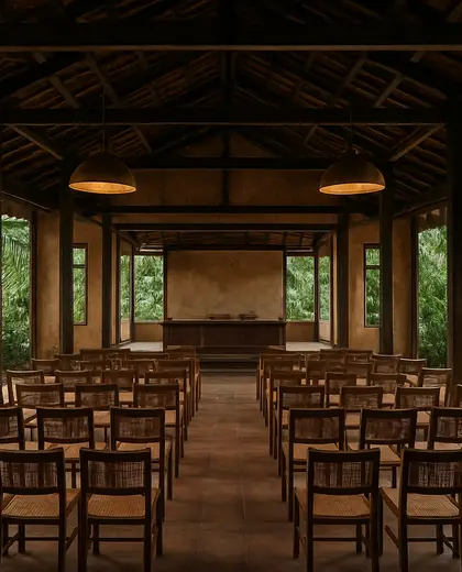 vintage store — conference hall (tropical)
