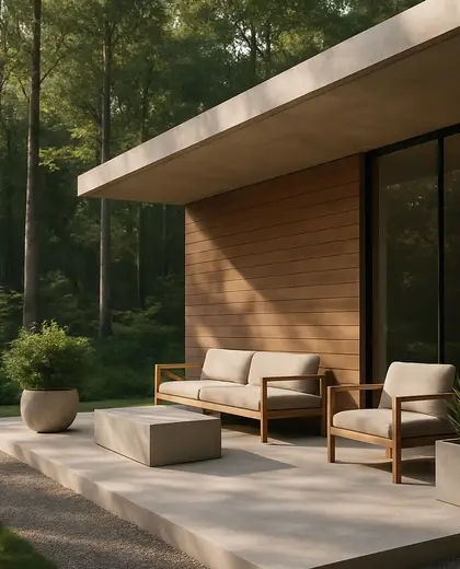 minimalist yard — terrace (forest)