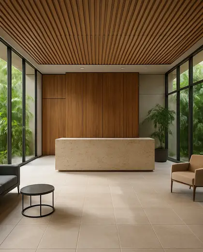 contemporary office space — main hall (tropical)