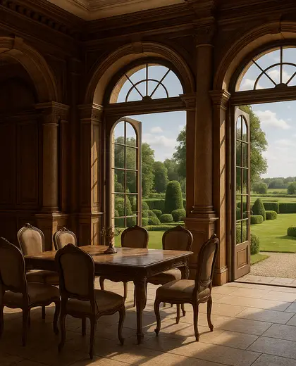 renaissance yard — formal dining room (rural)