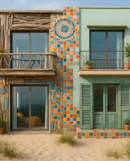 eclectic facade — youth room (beach)
