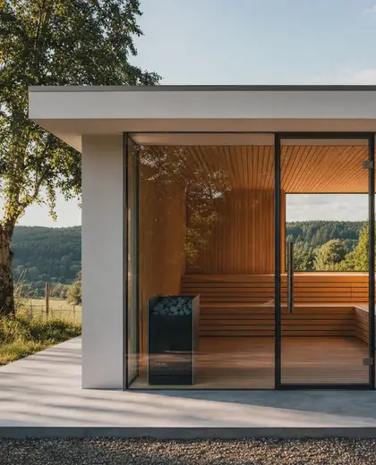 bauhaus office space — sauna (rural)