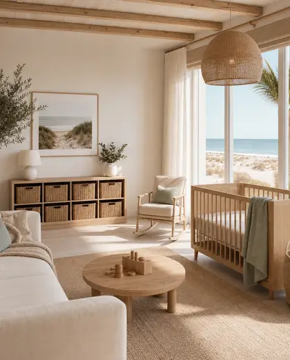 scandinavian salon — nursery (beach)